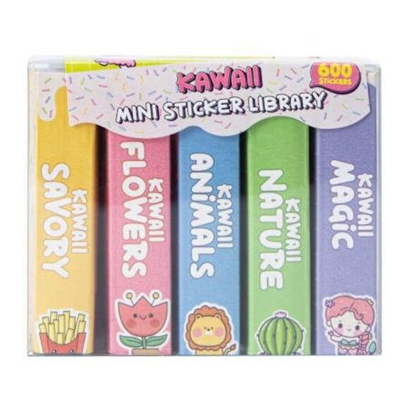 Kawaii Mini Sticker Library - Picture 1 of 6
